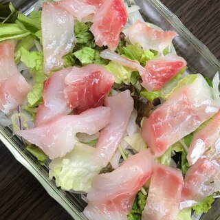 手抜きで豪華！鯛のサラダ♡